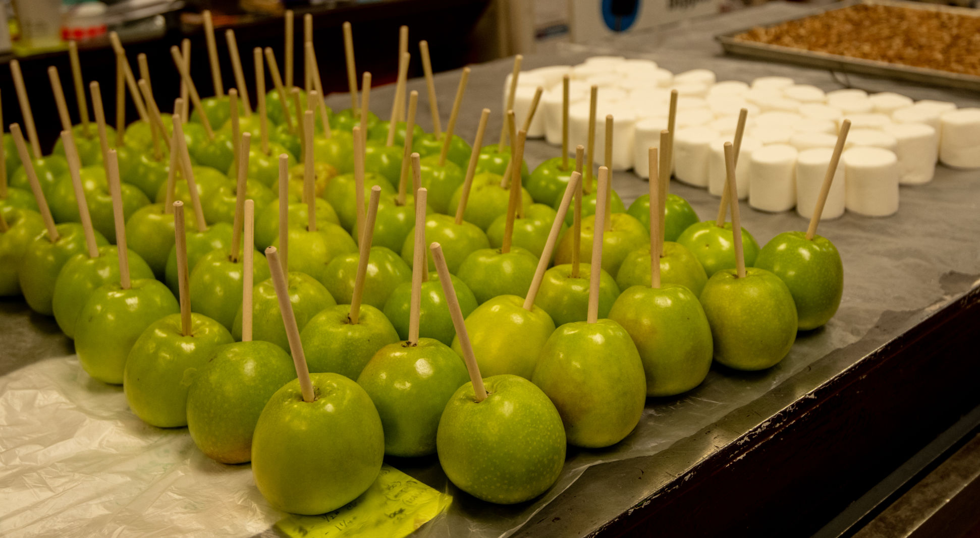 Apples at the ready